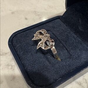 Marcasite Silver Bow Ring